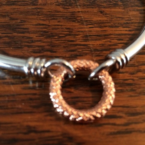 Lia Sophia Necklace with Pink/Rose Gold Pendant - Picture 3 of 4